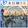 BTO-22 galvanized concertina razor wire